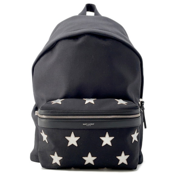 Saint Laurent California Bag Paris City Black Patch Star Backpack - Picture 1 of 8